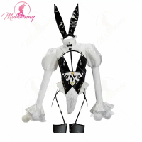 Sexy bunny girl cosplay costume MOBBUNNY X DISHWASHER1910 model 2B, bodysuit with crop top and tail,