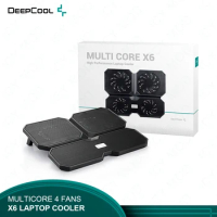 DeepCool High Performance Laptop Radiator Multi-core 4 Fan Butterfly Design 2 USB Adjustable Angle Cooler X6
