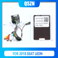QSZN Android Canbus Box RP5-VW-102 For 2018 SEAT Leon Harness Wiring Power Cables Car Radio Stereo