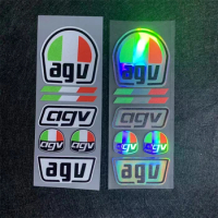 Motorcycle Racing Sponsor Sticker For agv Helmet Cover Scratches Reflective Waterproof Sticker For AGV Refit