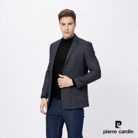 Pierre Cardin皮爾卡登 男款 經典緹花休閒西裝外套-深藍色 (5215572-38)