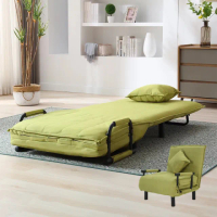 【E-home】Comfort康芙居家14段調節布面沙發床-幅80cm-四色可選(摺疊沙發 折疊床)