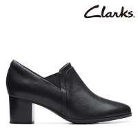 【Clarks】女鞋Loken Way  永恆時尚個性真皮粗跟踝靴(CLF74322D)