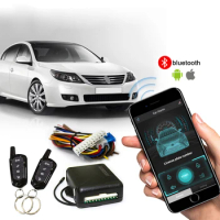 Universal 1-Way Car Alarm Vehicle System Protection Security System Keyless Entry Siren + 2 Remote Control Burglar Alarm
