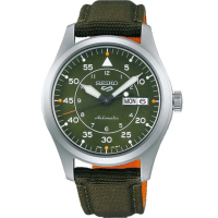 【SEIKO 精工】5 Sports 軍風帆布錶帶機械錶(4R36-10A0G/SRPH29K139.4mm)