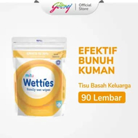 Mitu Wetties Tisu Basah Keluarga Fresh Lemon Refill - 90s