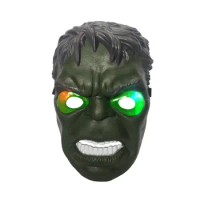 Marvel Led Light Hulk Mask Bruce Banner Anime Figures Collectible Party Carnival Halloween Cosplay Gift Toys For Boys