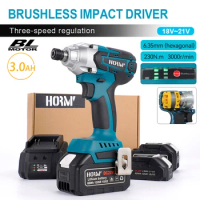 Electric Screwdriver Impact Wrench Brushless Cordless Hand Drill Electric Screwdriver Driver Power Tool For Makita 18V Battery