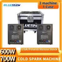 1-10PCS 700w Cold Spark Machine With flightcase option Ti Power 600W 750W Cold Firework Machine Fountain Stage Sparkler Machine