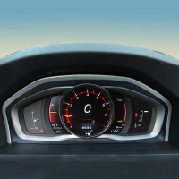 aimey กรอบตกแต่งแผงหน้าปัดเครื่องมือพิเศษ สแตนเลส สำหรับ Volvo XC60 S60 S80 V60 อุปกรณ์ตกแต่งภายในรถ