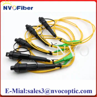 5PCS/Lot IP67 Waterproof HUAWEI Mini SC/APC Connector 1M 2M 3.0mm Yellow Cable OptiTap Jumper LSZH Optical Fiber Patch Leads
