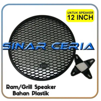 Ram Speaker 12\ Plastik / Grill Speaker 12\" Plastik Bulat + Catokan"