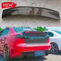 FRP TRUNK SPOILER FOR MITSUBISHI LANCER EVO 10 RB STYLE ROCKET CARBON FIBER GLASS DUCKTAIL TRIM BUNNY TUNING PART FOR EVO X WING