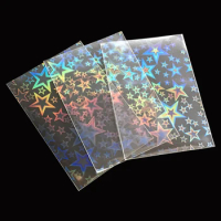 100pcs/ packet AEGIS GUARDIAN Laser Card Sleeves YugiOh Protector Holographic Foil Film Photo Binder Tarot