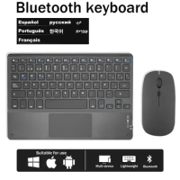 TrackPad Bluetooth Keyboard With Mouse For IOS Android Windows Wireless Keyboard For Tablet Phone Accessories For iPad Keyboard