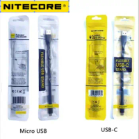NITECORE Flexible USB Type C Stand Charging Cable For TINI2 SS TIPSE THUMB MH10V2 MH10S MH12S MH Series Flashlight Headlamp Lamp