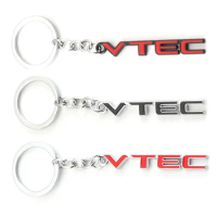 Car Keychain VTEC Keyring Key Chain Ring Holder for Honda City Civic Accord Hrv Fit Odyssey Spirior CRV vfr800 cb400 cb750 Acura