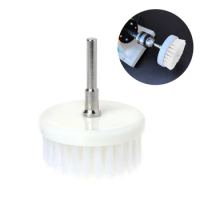60mm White Soft Drill Powered Brush Head Electric Cleaning Brush Accessories For Cleaning Car Carpet Bath Fabric Sofa Cleaning