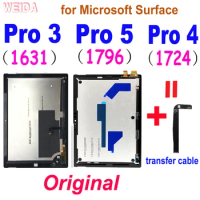 Original Surface Pro 5 LCD for Microsoft Surface Pro 3 1631 Pro 4 1724 Pro 5 1796 LCD Display Touch Screen Digitizer Assembly