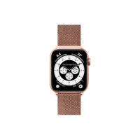 【LAUT 萊德】Apple Watch 38/40/41mm 米蘭不銹鋼磁吸錶帶-玫瑰金