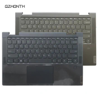 New For Lenovo Yoga 7-14 Yoga 7-14ITL5 82BH DM Palmrest Upper Case w/ US Backlit Keyboard 5CB1A08845 5CB1A0884 14"
