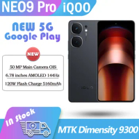 NEW ViVO iQOO Neo9 PRO Dimensity 9300 144Hz AMOLED 5160mAh Battery 50MP Camera NFC Android14 OriginOS4 GooglePlay OTA 5G