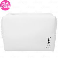 YSL 全白防水化妝包(公司貨)