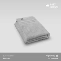 Handuk Mandi - Elane Towel 70x130 cm - LAZY Sunday Light Grey