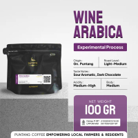 Kopi Arabika Arabica Coffee Puntang wine process 100gr (bubuk biji tanpa Gula no Sugar )