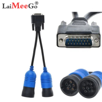 Pn 405048 6- And 9-Pin Y Deutsch Cummins Adapter For Nexiq OBD 2 cable Usb Link Diesel Truck Diagnose Interface