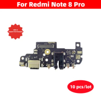 10 Pcs/Lot USB Charger For Redmi Note 8 Pro Dock Connector Board Charging Port Flex Cable Replacement Parts