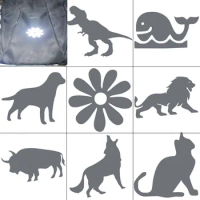 Heat Transfer Vinyl Reflective Sticker For Iron On Clothing Bags Shoes Reflective Material for traffic riding safety