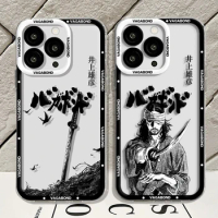 Vagabond Manga Phone Case For Samsung A71 A53 A50 A52 A52S A72 A71 A22 A20S A20 A30 A11 4G 5G Transparent Cover