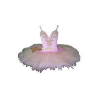 Women professional Tutu Pink Gold Sleeping Beauty Aurora Professional Ballet Costumes Nutcracker Classical Ballet Tutu Skirt