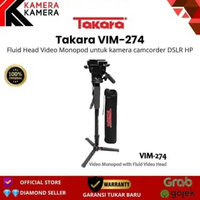KameraKamera Monopod Takara VIM-274 Fluid Head Video monopod + Monopod Bag Monopod Only