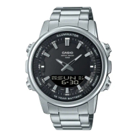 【CASIO 卡西歐】商務風格雙顯錶(AMW-880D-1A)