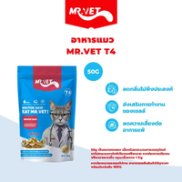 ของขวัญ อาหารแมวพรีเมี่ยม โฮลิสติก คุณตาคุณ T4 50g เหมาะสำหรับแมวในร่ม ของขวัญ