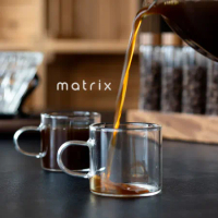 Matrix 迷你耐熱玻璃馬克杯2入組 80ml 2色選