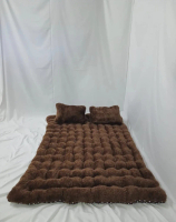 kasur lantai bulu rasfur free 2 bantal/kasur gender bulu tebal empuk kasur lantai kasur depan tv