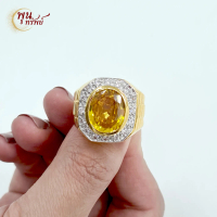 ส่งฟรี แหวนบุษราคัมข้างเรือนโรเลก เครื่องประดับไทย พูนทรัพย์ มีใรับประกัน RD134R700