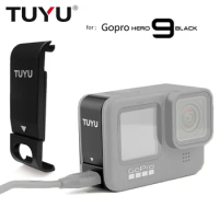 TUYU Rechargeable Side Protective Cover Battery Lid For GoPro Hero 9 Sports Camera Dustproof Battery Lid Door Cover For Hero 9