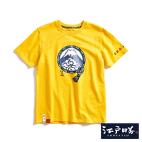 EDOKATSU江戶勝 忍者系列 注連繩LOGO印花短袖T恤-男款 黃色