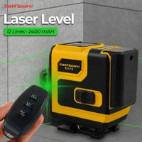 Taffware Laser Level Green Beam 12 Lines Self Leveling - Presisi Pengukuran Tanpa Batas, Desain Mode