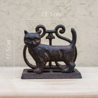 掬涵復古鑄鐵紙巾架餸譜架書擋鎮紙桌面擺件雜貨花園野餐派對