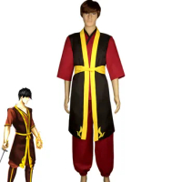 Anime The Last Airbender Zuko Cosplay Costume Prince Zuko Uniform Anime Aang Zuko Cosplay Clothing