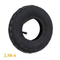Motorcycle Tire Inner Tube 2.50-4 60/100-4 Tyre Out Tire for Electric Scooter Bike 90 degree Valve Scooter Wheelchair Wheel