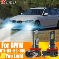 2x H11 H8 Led Fog Lights Headlight Canbus H16 H9 Car Bulb 6000K White Diode Driving Running Lamp 12v 55w For BMW F31 E84 E82 F10