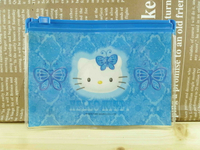 【震撼精品百貨】Hello Kitty 凱蒂貓 夾鏈袋-藍蝴蝶 震撼日式精品百貨