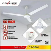 ADVANCE CF-5601 KIPAS ANGIN CEILING FAN GANTUNG 56 INCH-ORIGINAL -