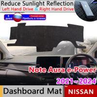 Dashboard Cover Dash Board Mat Carpet for Nissan Note Aura e-Power E13 2021~2024 Pad Sunshade Non-slip Cushion Accessories 2022